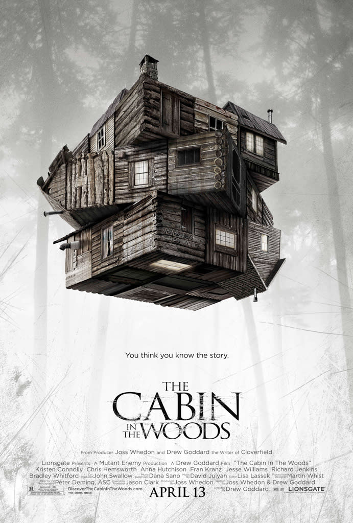 Lionsgate's <a href="http://movies.yahoo.com/movie/1810035105/info" data-ylk="slk:The Cabin in the Woods;elm:context_link;itc:0;sec:content-canvas" class="link ">The Cabin in the Woods</a> - 2012