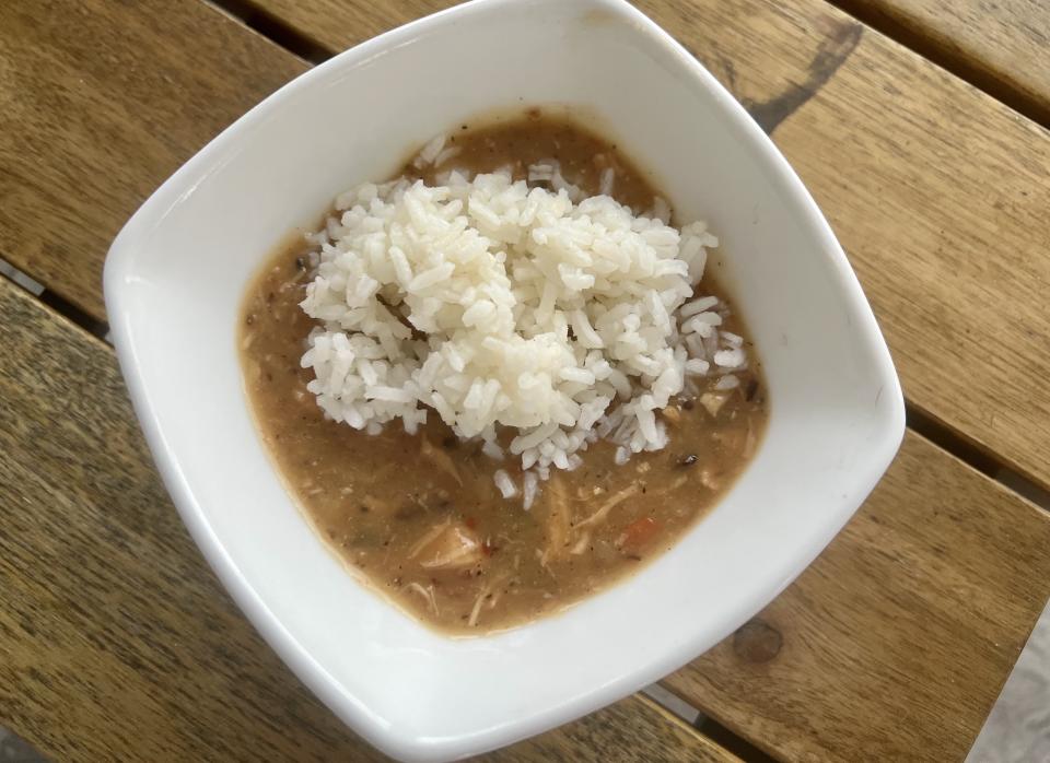 My at-home version of the gumbo served at Gris-Gris. (Photo: Terri Peters)