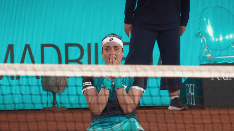 Ons Jabeur during a match<span class="copyright">Courtesy of Netflix</span>