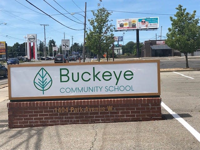 Buckeye Community School at 1404 Park Avenue West in Mansfield serves students in grades 9-12.