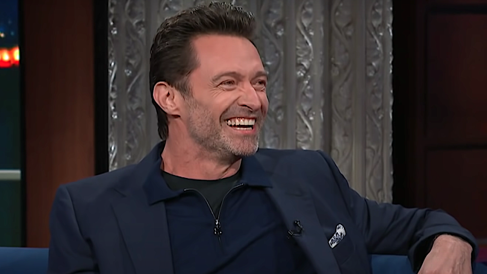 Hugh Jackman appeared on the Late Show with Stephen Colbert.