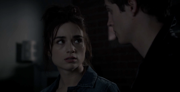 Allison looks at Isaac