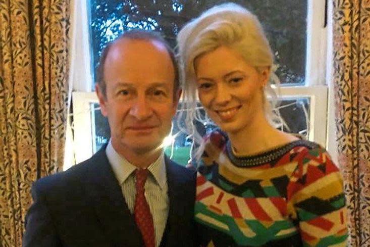 Back together: Henry Bolton with Jo Marney