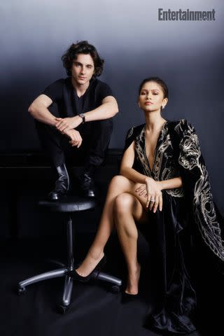 <p>Peter Ash Lee</p> Timothée Chalamet and Zendaya of 'Dune: Part Two' photographed exclusively for Entertainment Weekly by Peter Ash Lee on Jan. 31, 2024.