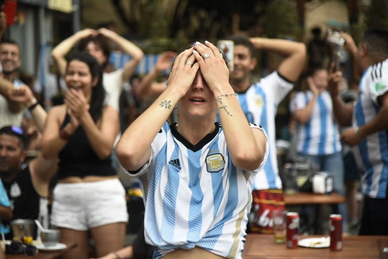 Festejos por Argentina v Países Bajos. 09/12/22