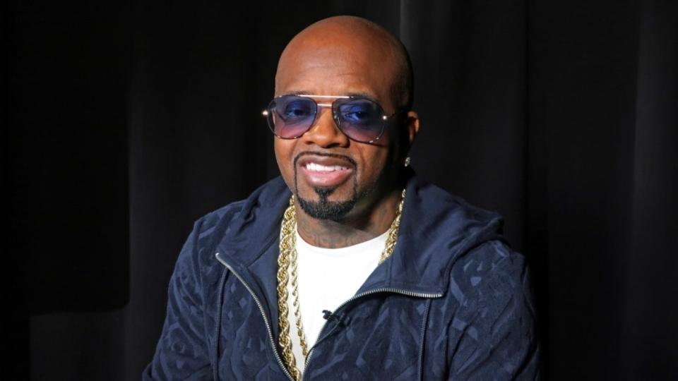 Jermaine Dupri pauses during a 2018 interview in New York. (Photo by John Carucci/AP, File)