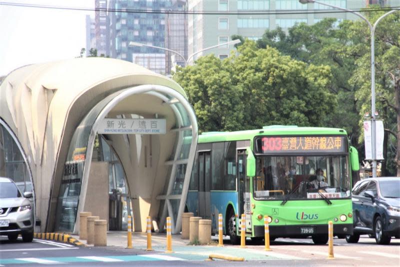 台灣大道公車專用道站體　中市全面整修