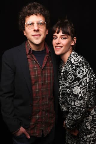 <p>Chelsea Lauren/Shutterstock</p> Jesse Eisenberg and Kristen Stewart at the Sundance Film Festival's Opening Night Gala in Park City, Utah, on Jan. 18, 2024