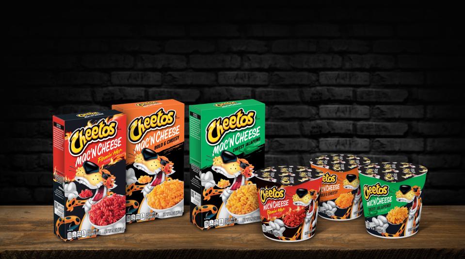 Cheetos is launching a new product line of mac and cheese starting August 8, according to Frito Lay.