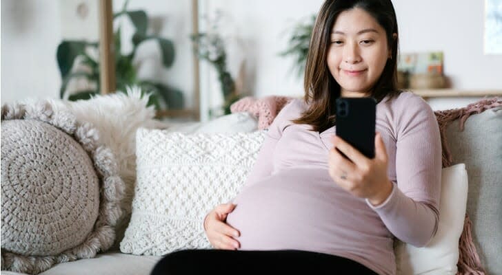 Pregnant Asian woman