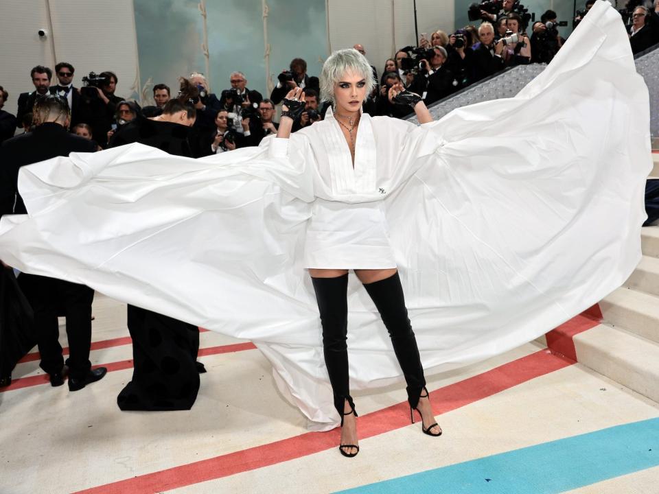 Cara Delevingne attends the 2023 Met Gala.