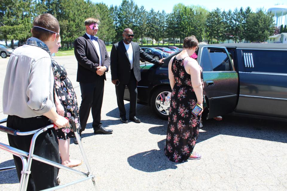 Rich Mitchell of Black Diamond Limousine provided rides for Waldron Center prom on Friday.