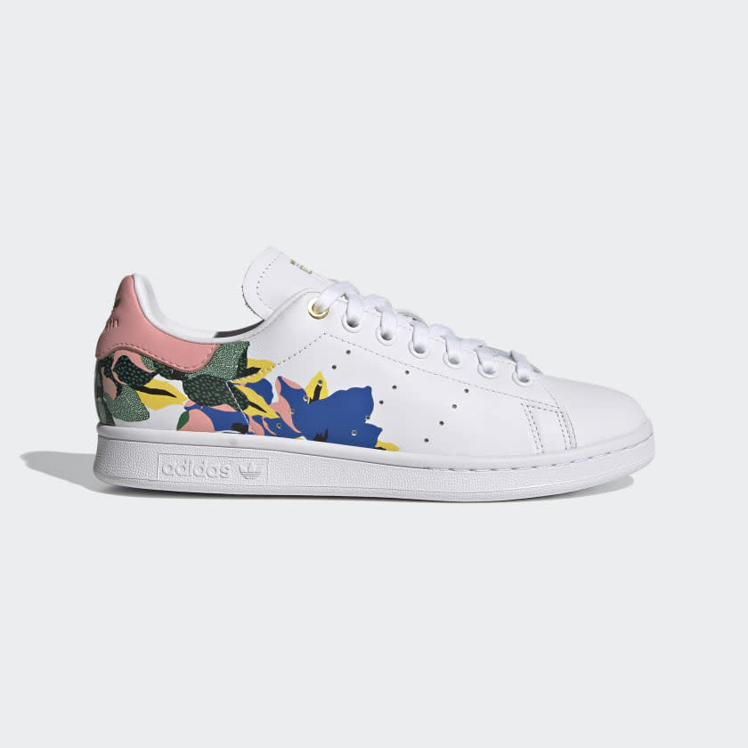 STAN SMITH SHOES Cloud White / Glow Pink / Gold Metallic