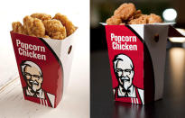 KFC's Popcorn Chicken: Styrofoam or tissue can give the illusion of added height or fullness.