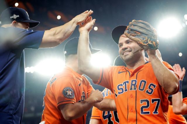 Astros beat Texas after melee and D-backs win in MLB playoffs