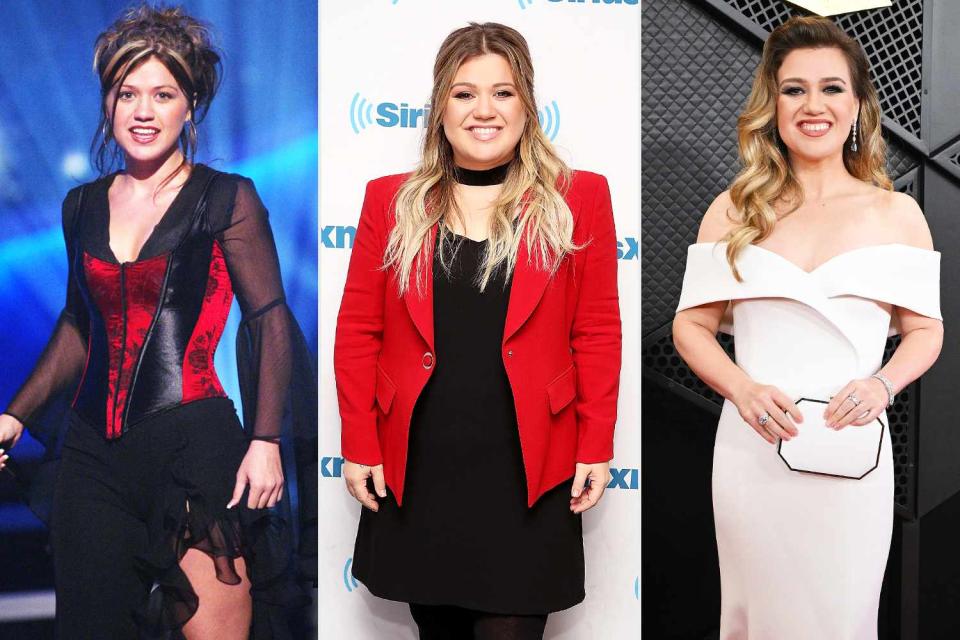 <p>Kevin Winter/ImageDirect/FOX; Robin Marchant/Getty; Gilbert Flores/Billboard via Getty</p> Kelly Clarkson through the years.