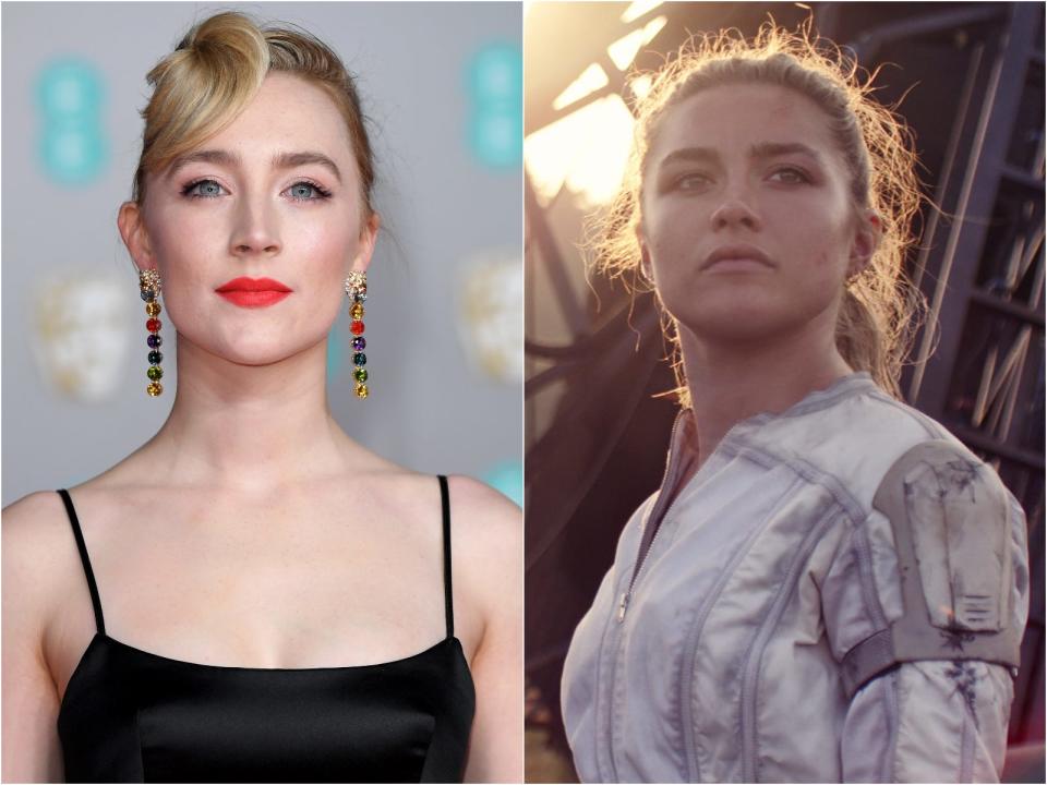 Saoirse Ronan florence pugh in black widow