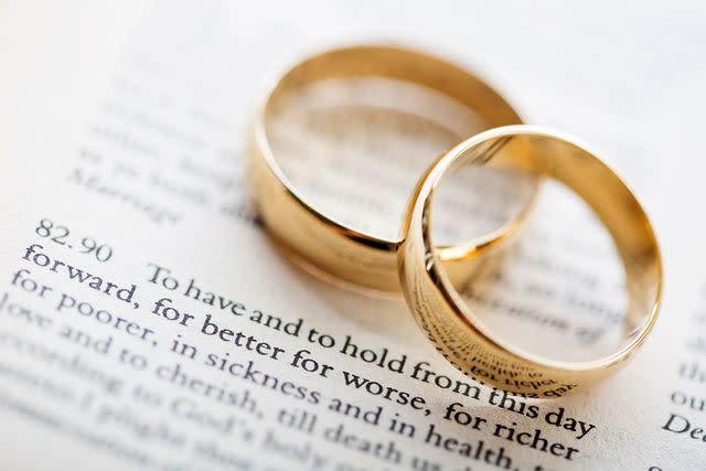 <p>getty</p> wedding rings