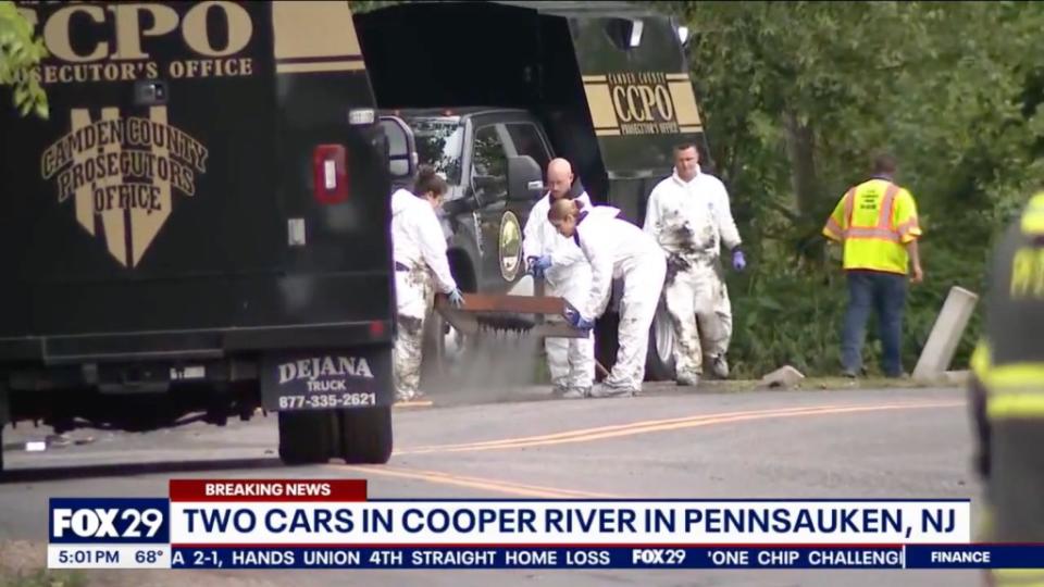 It was not clear how long the cars had been in the water or how they got there. FOX 29 Philadelphia