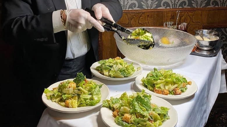 Golden Steer Steakhouse Caesar salad
