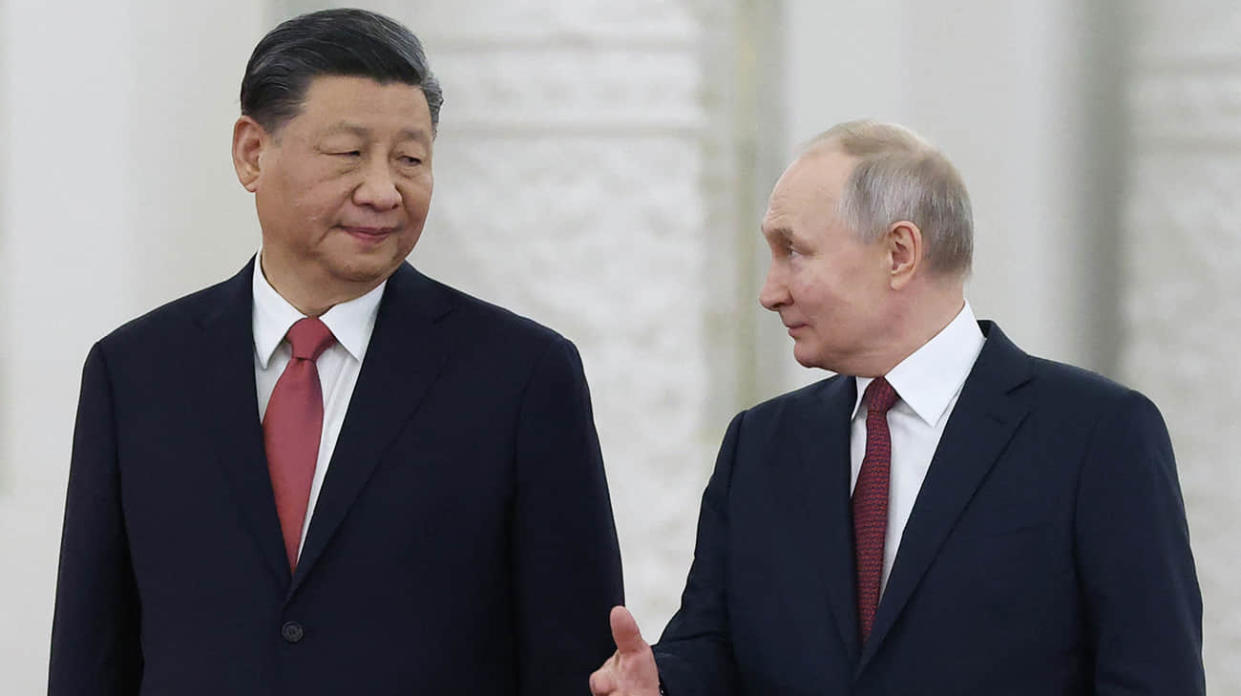 Xi Jinping and Vladimir Putin. Photo: Getty images