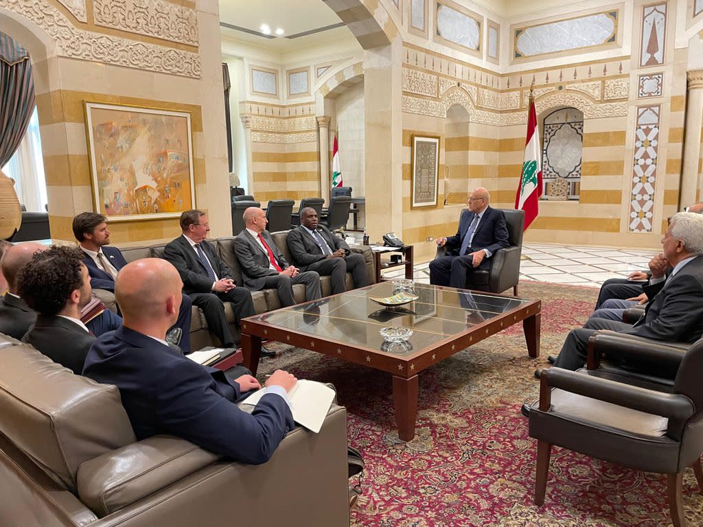 Foreign Secretary David Lammy was joined by Defence Secretary John Healey to meet with Lebanese Prime Minister Najib Mikati, Speaker of the Lebanese parliament Nabih Berri and Foreign Minister Bou Habib