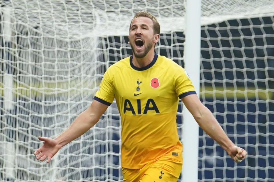 Harry Kane celebrates another winning goal (POOL/AFP via Getty Images)