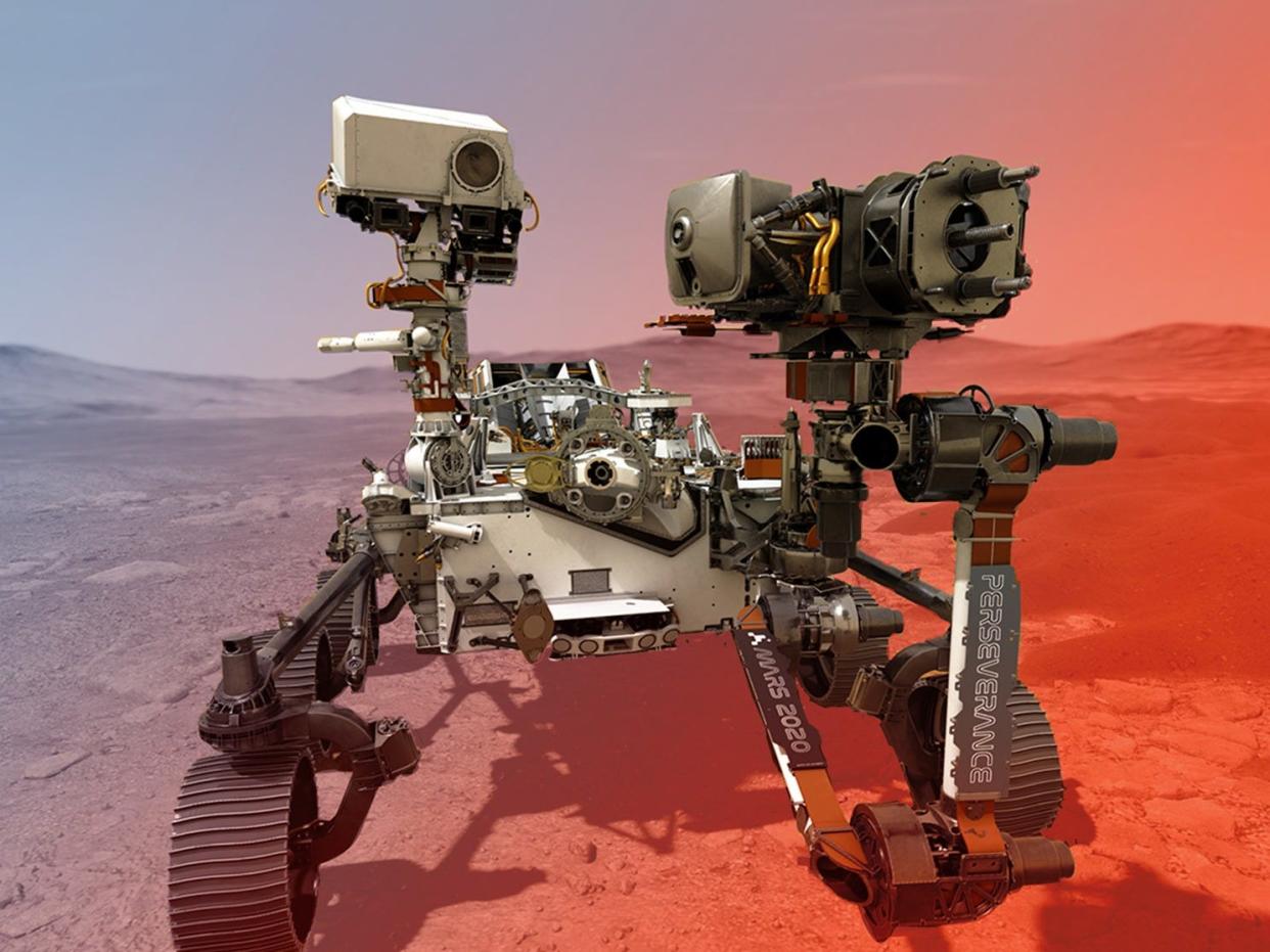 illustration mars 2020 perseverance rover robot surface nasa jpl