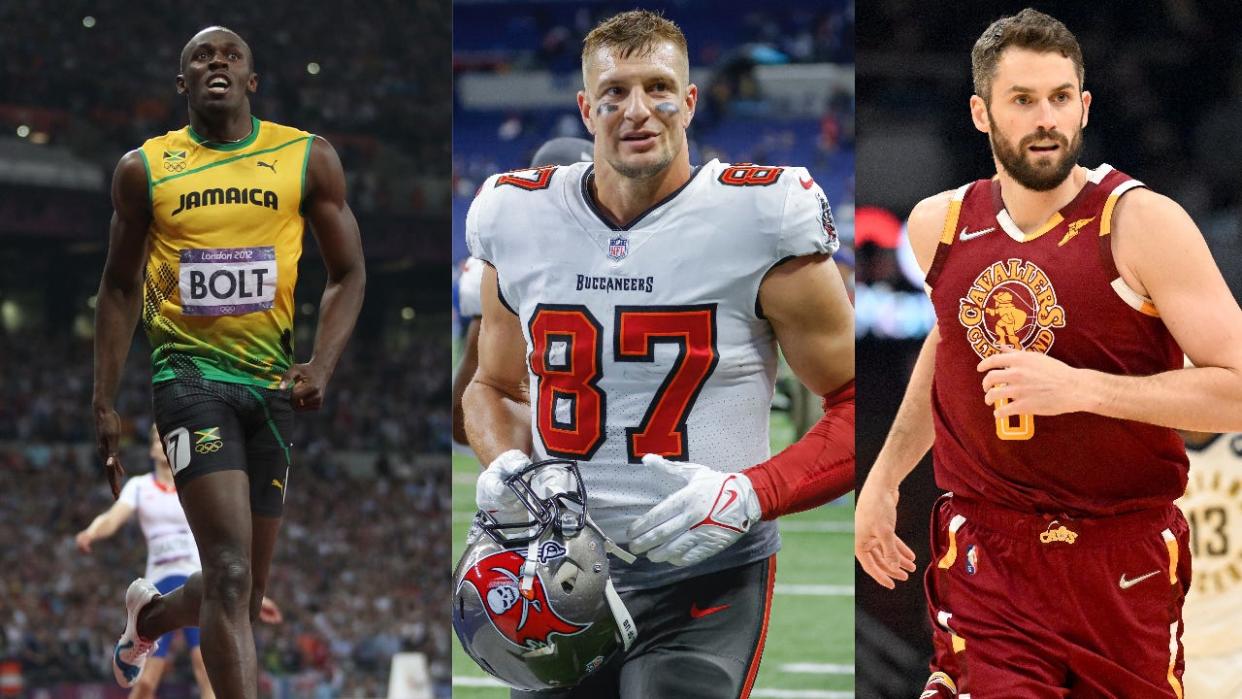 Usain Bolt, Rob Gronkowski, Kevin Love