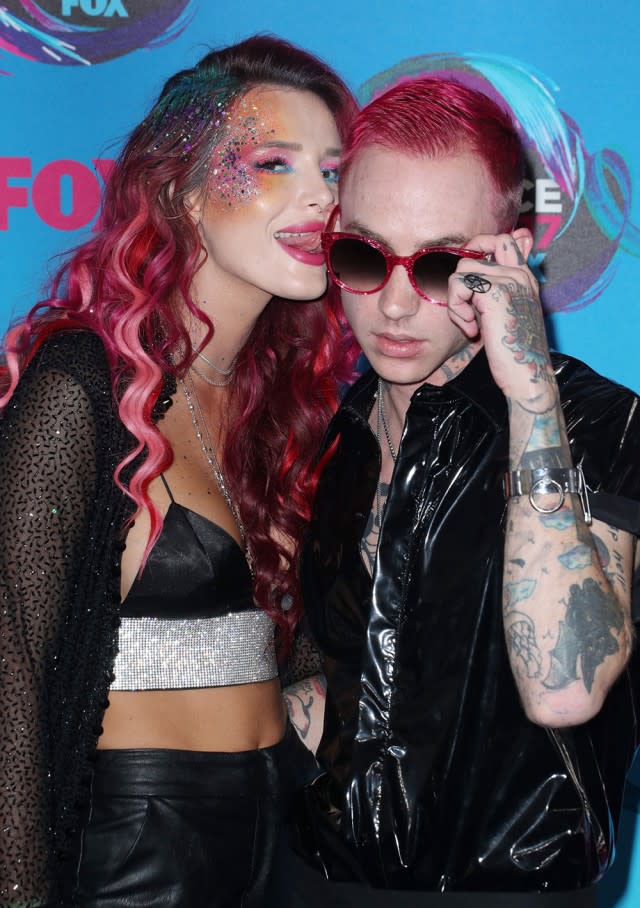 The pink-haired actress looked like she was having the best time ever while partying in Hollywood on Tuesday.