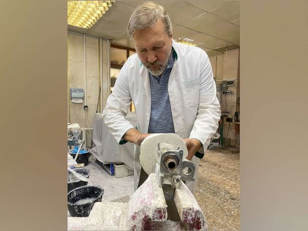 PHOTO: Dr. Oleksandr Stetsenko, seen in this undated photo, is one of Ukraine’s leading medical experts on developing prosthetic limbs for amputees and says there has been a surge in demand for artificial arms and legs since Russia invaded Ukraine. (Kuba Kaminski/ABC News)