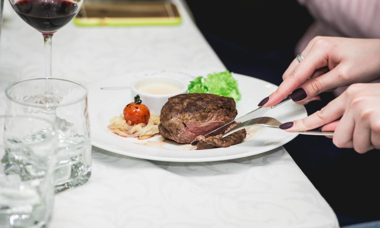 <span>‘A shift is needed away from regarding meat dishes as the norm.’</span><span>Photograph: Getty/iStockphoto</span>