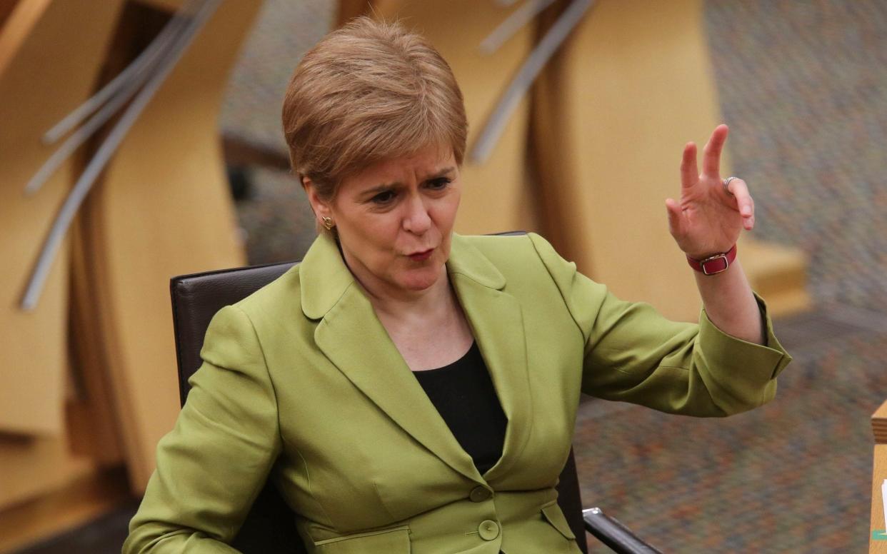 The First Minister was involved in angry exchanges at Holyrood - Pool/Getty Images Europe