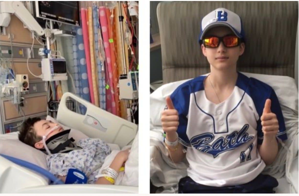 <p>Teen baseball player dies after freak accident on base</p> (GoFundMe)