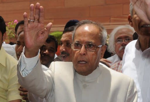 Powerful politician Pranab Mukherjee (pictured in June) looked set to be elected India's new president on Sunday and analysts said the canny veteran could play a key role in steering the nation through testing times