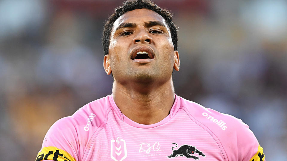 Tevita Pangai Junior, pictured here in action for the Penrith Panthers.