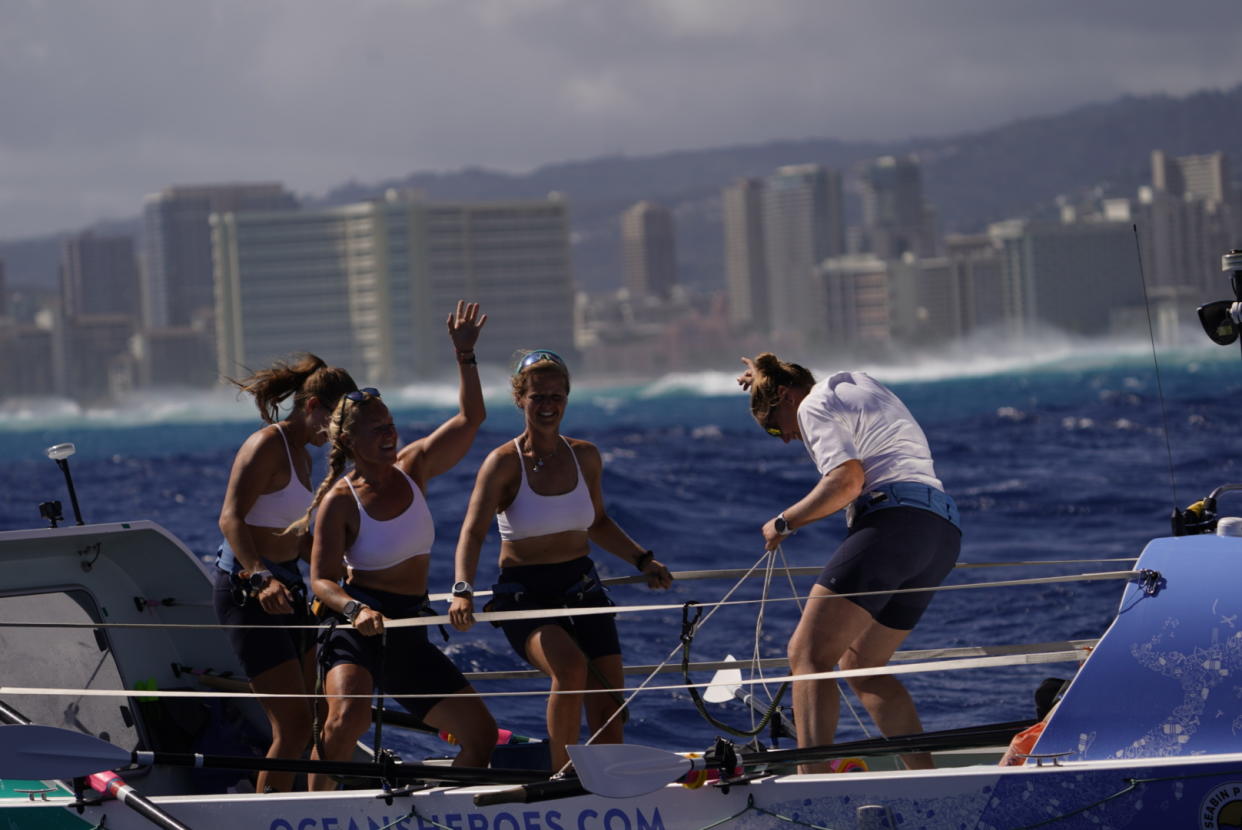 Sheroes rowing crew