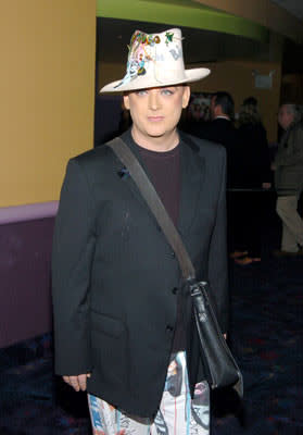 Boy George at the New York premiere of Fine Line Features' A Dirty Shame