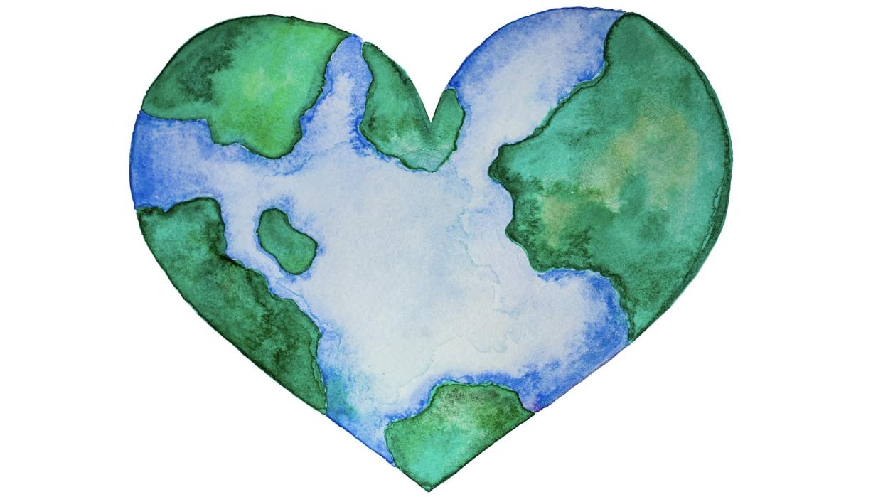  Earth day heart. 