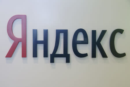 The logo of Russian internet group Yandex is pictured at the company's office in Kiev, Ukraine May 16, 2017. REUTERS/Valentyn Ogirenko