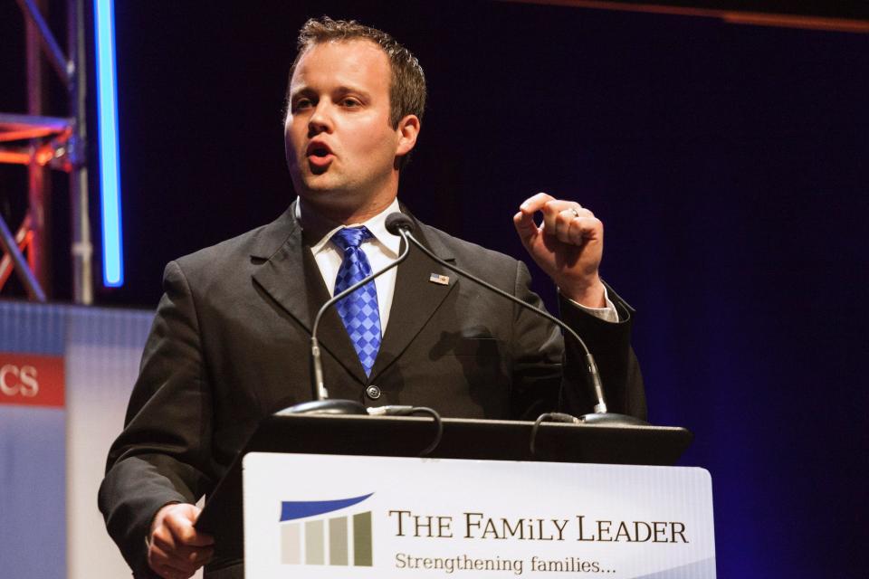 Josh Duggar, Executive Director of the Family Research Council Action, speaks at the Family Leadership Summit in Ames, Iowa August 9, 2014.