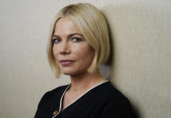 Michelle Williams, miembro del elenco de "The Fablemans" (“Los Fabelman”) posa para un retrato en el Hotel Four Seasons el 7 de noviembre de 2022 en Los Angeles. (Foto AP/Chris Pizzello)