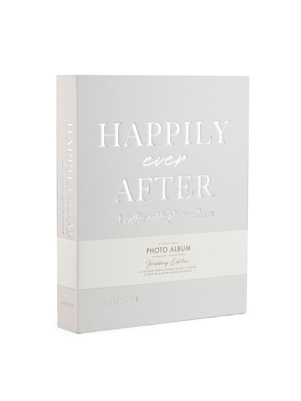 <p><a href="https://go.redirectingat.com?id=74968X1596630&url=https%3A%2F%2Fwww.saksfifthavenue.com%2Fproduct%2Fprintworks-photo-album---happily-ever-after-0400020168876.html&sref=https%3A%2F%2Fwww.townandcountrymag.com%2Fstyle%2Fhome-decor%2Fg37599279%2Fbest-wedding-gifts%2F" rel="nofollow noopener" target="_blank" data-ylk="slk:Shop Now;elm:context_link;itc:0;sec:content-canvas" class="link ">Shop Now</a></p><p>Photo Album - Happily Ever After - Grey</p><p>saksfifthavenue.com</p><p>$49.00</p>