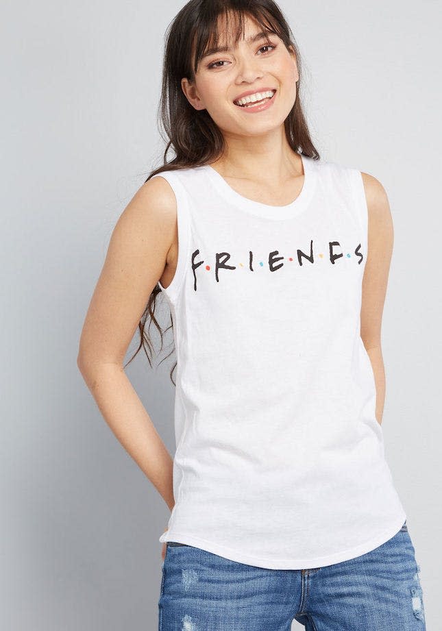 Modcloth 'Friends' Graphic Tank Top