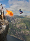 <p>BASE jumpers in Norway. (Photo: Caters News) </p>