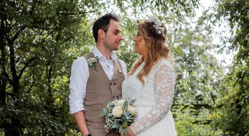 Katie and Phil had to postpone their wedding for a year due to the global pandemic (PA Real Life/Emma Thurlow Photography).