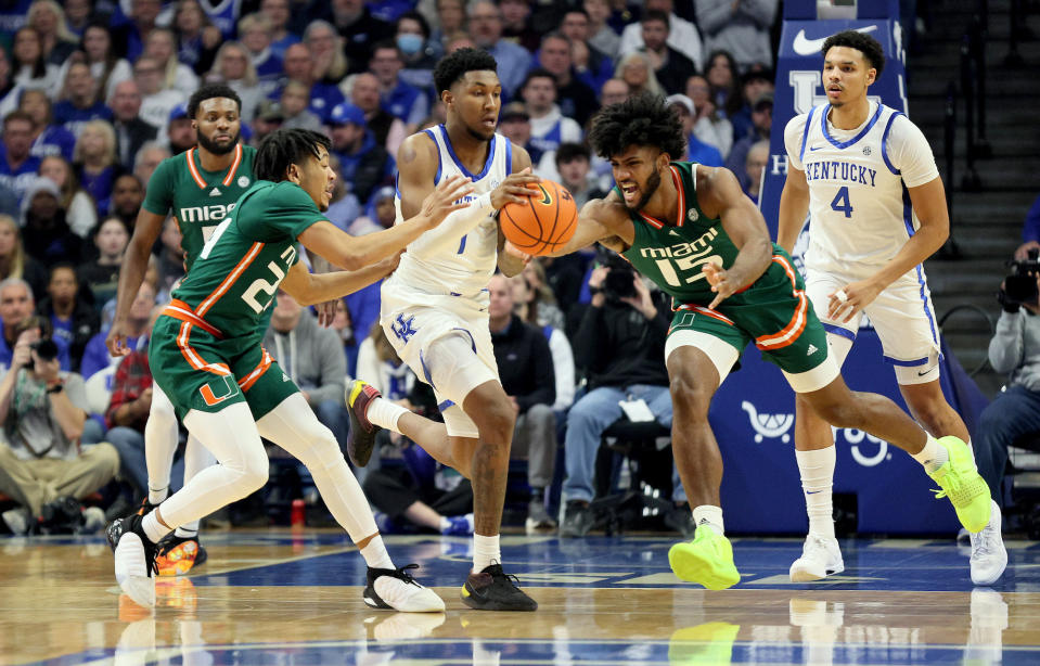 Kentucky beat Miami in Tuesday's ACC/SEC Challenge headliner. (Andy Lyons/Getty Images)