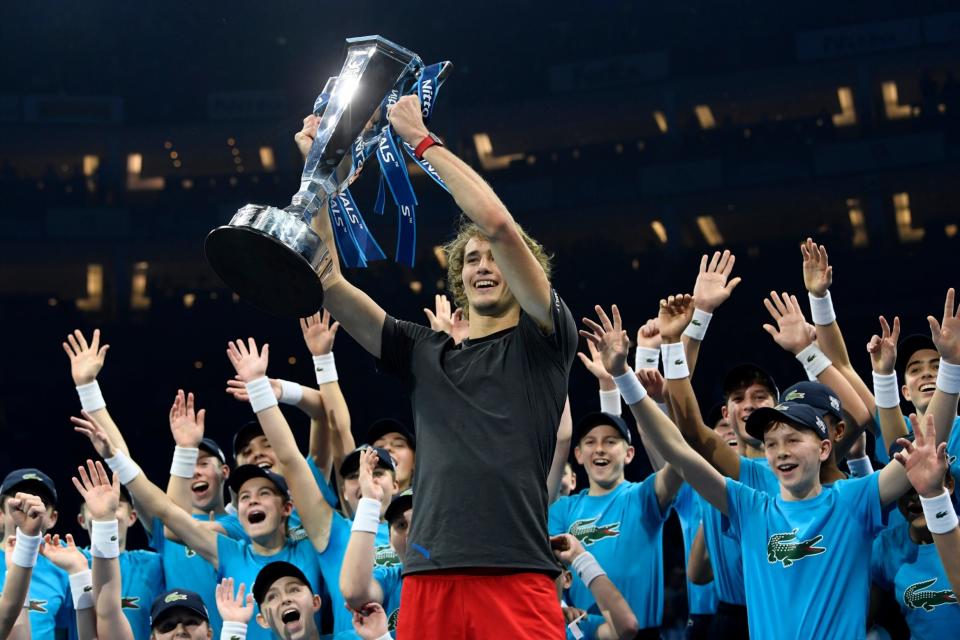 New era: Zverev cekebrates the biggest win of his career: EPA