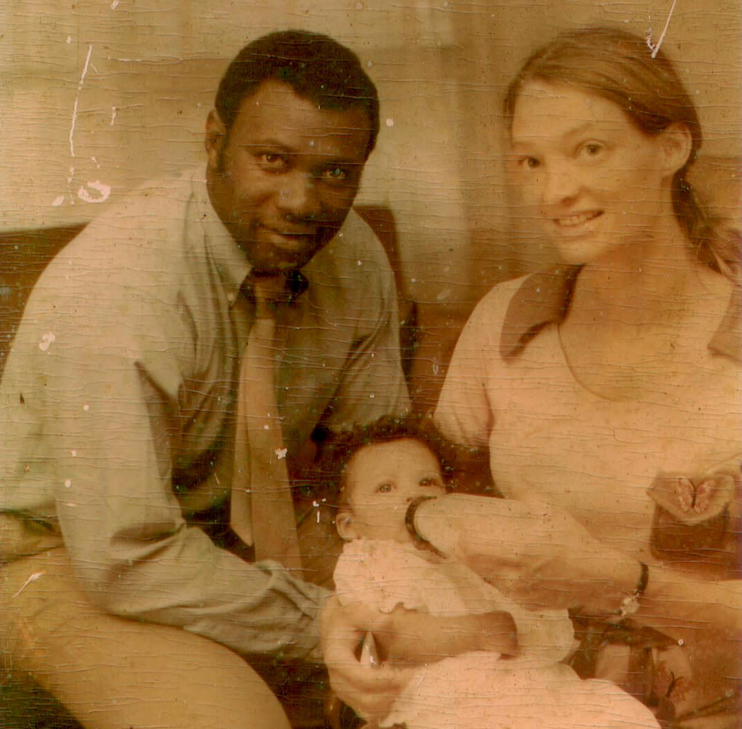 Kim Etheredge, as a baby, with her parents. (Photo: Courtesy Kim Etheredge)