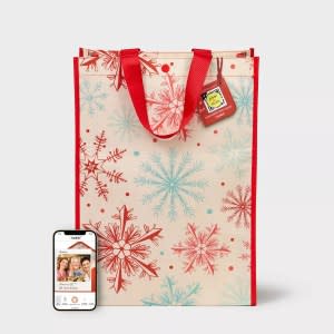 snowflake gift bag